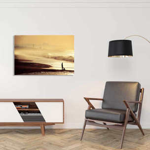 Tableau paysage ocean plage anglet  Toile imprimée