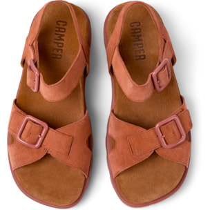 Sandalias - CAMPER Brutus Sandal - Rojo - Piel de ante