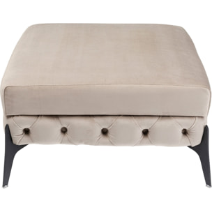 Pouf Bellissima velours beige Kare Design