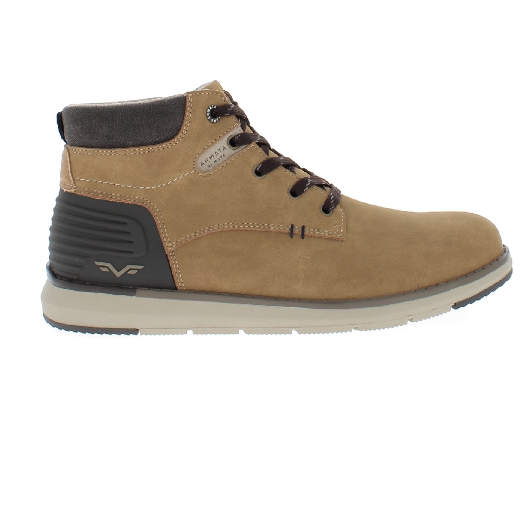 Armata di Mare Scarpe Uomo Stivaletti Casual Stringati con Soletta Rimovibile in Memory Foam AMU W24M602 Ocher