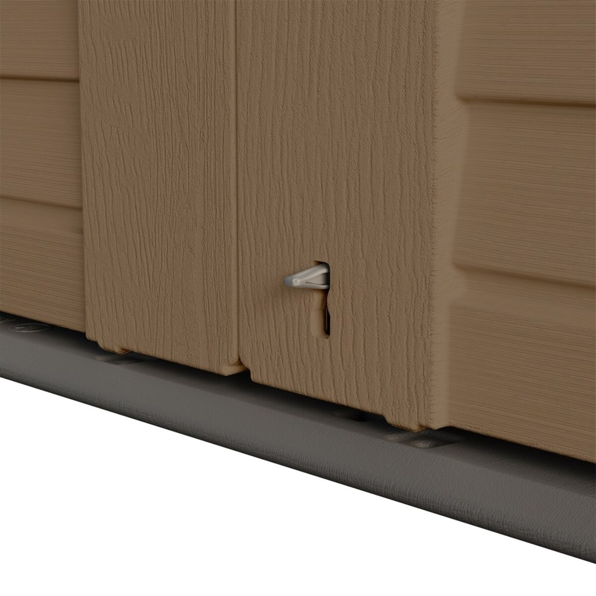 Armadio contenitore basso in resina marrone 125x73x104 cm – Andy