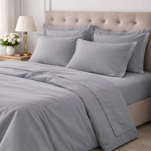 COTONISSIMI Completo Letto Tinta Unita in 100% puro cotone