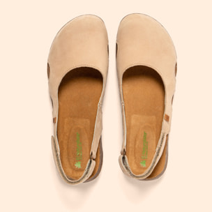 Sandalias N413 NOBUCK CREAM / WAKATAUA color Cream