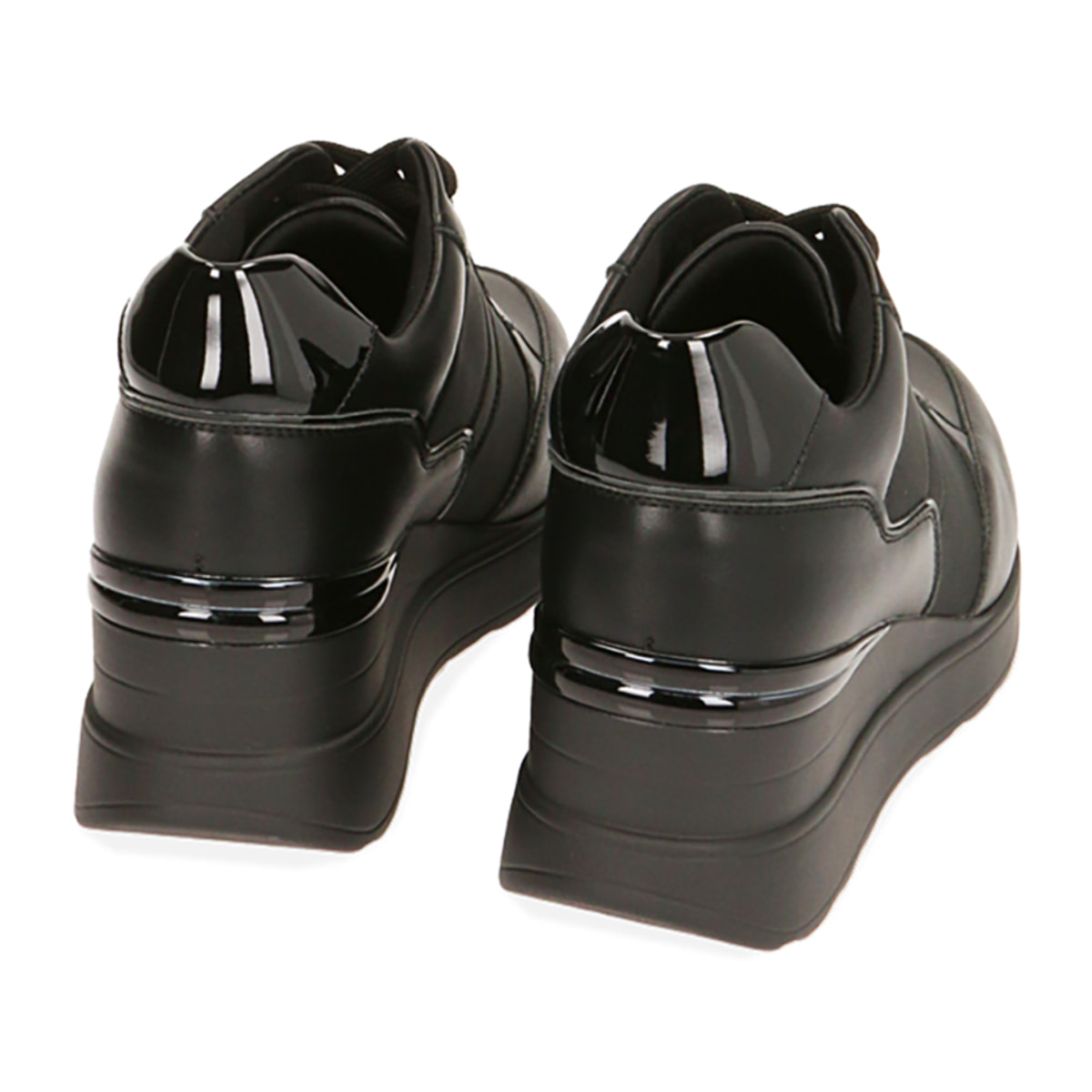 Sneakers nere, zeppa 6 cm