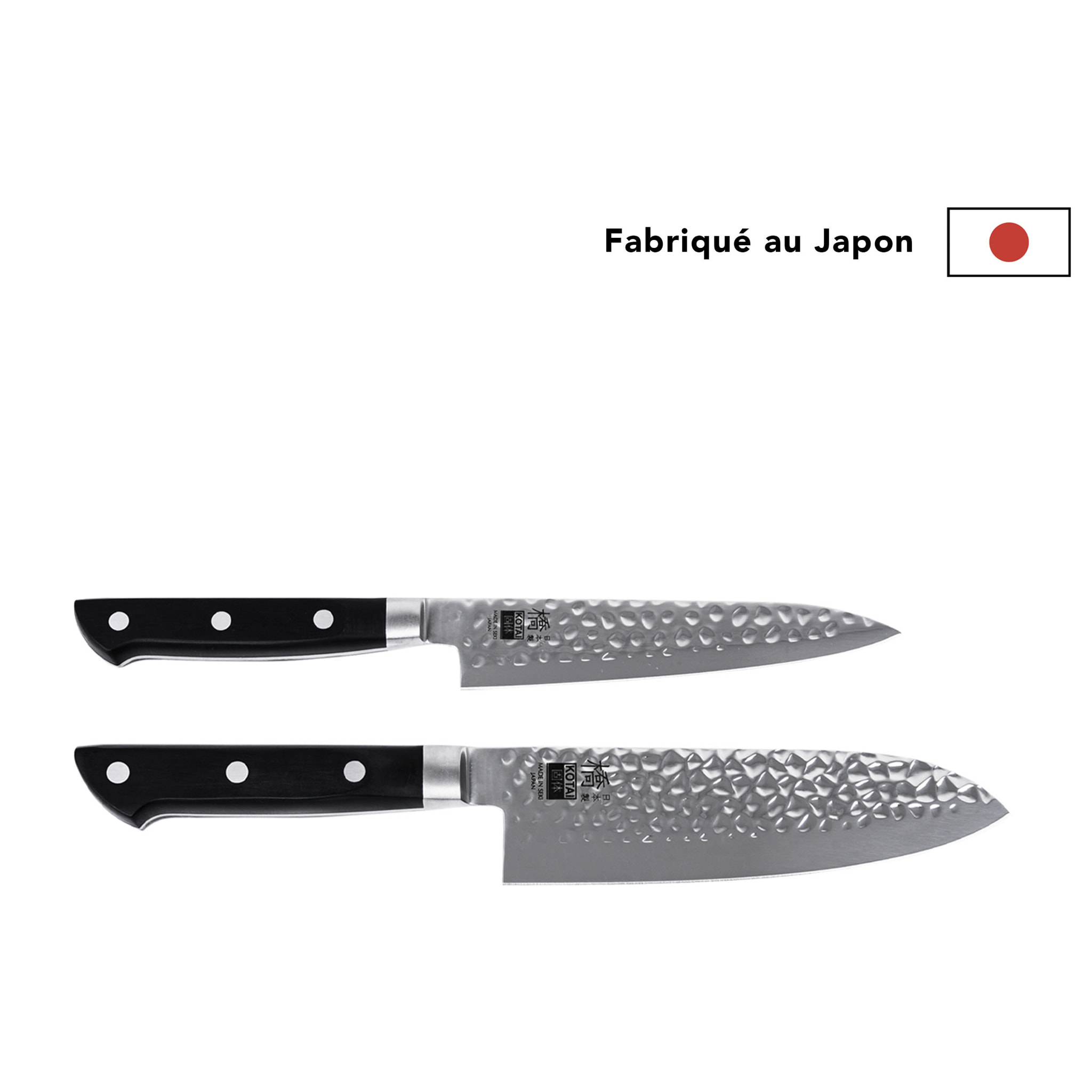 Le Set de Base : 2 couteaux (petty + santoku)