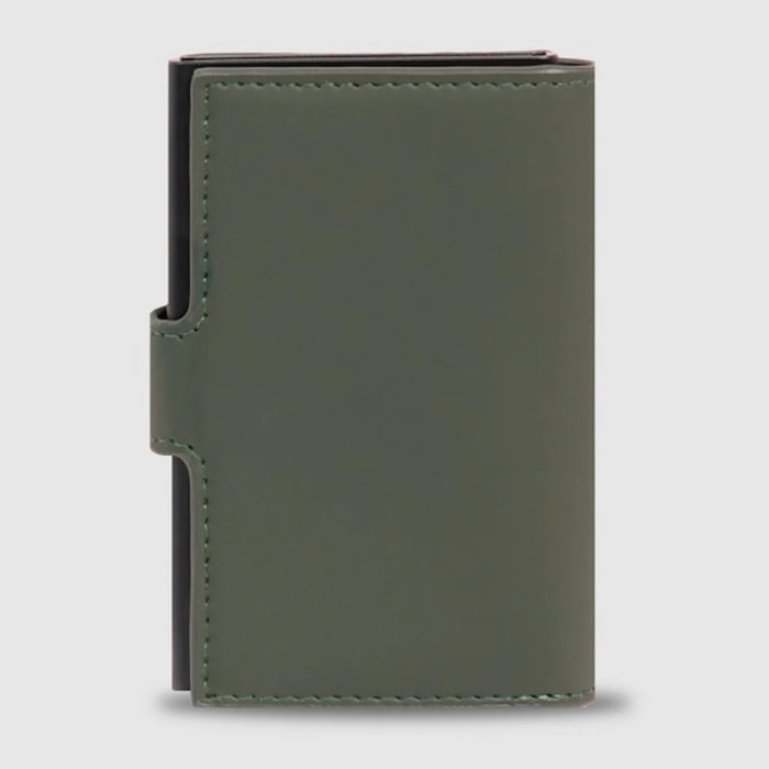 Piquadro Portacarte automatico in metallo, schermato con protezione RFID