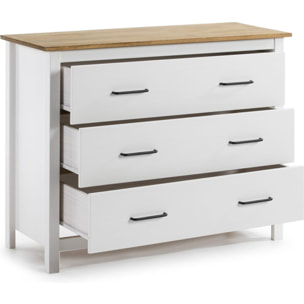 Commode 3 tiroirs en bois massif - IDA