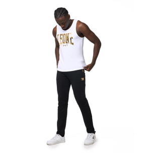 Canotta uomo Leone 1947 Apparel con maxi logo dorato. Per allenamento.