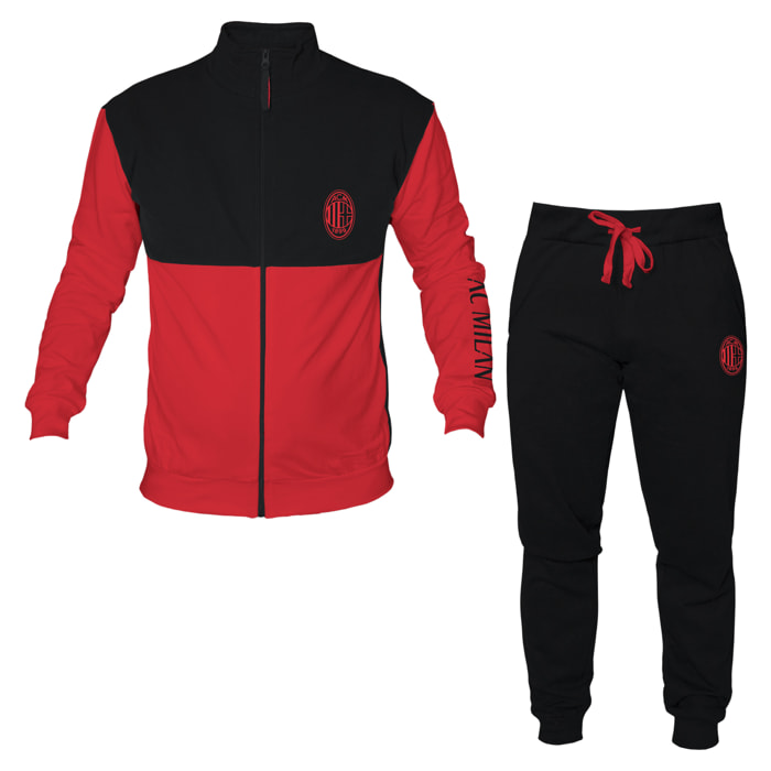 Tuta Homewear Bambino MILAN Prod. Ufficiale Cotone Felpato