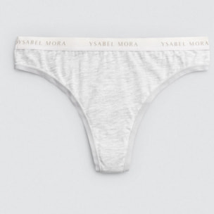 Confezione da 2 slip basico in cotone nero e grigio