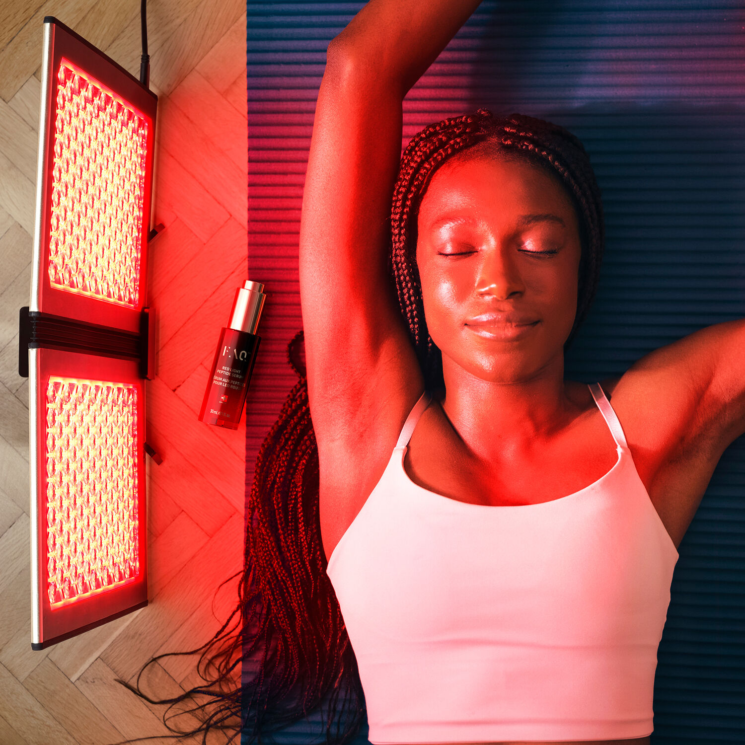 FAQ™ Dual Led Panel - Double Panneau Lumière LED à Spectre Complet et Lumière Infrarouge Visage et Corps