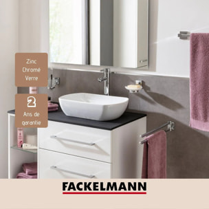 Porte-savon gris chromé Fackelmann Mare