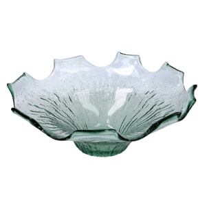 Vaso in vetro verde cm ø36h13