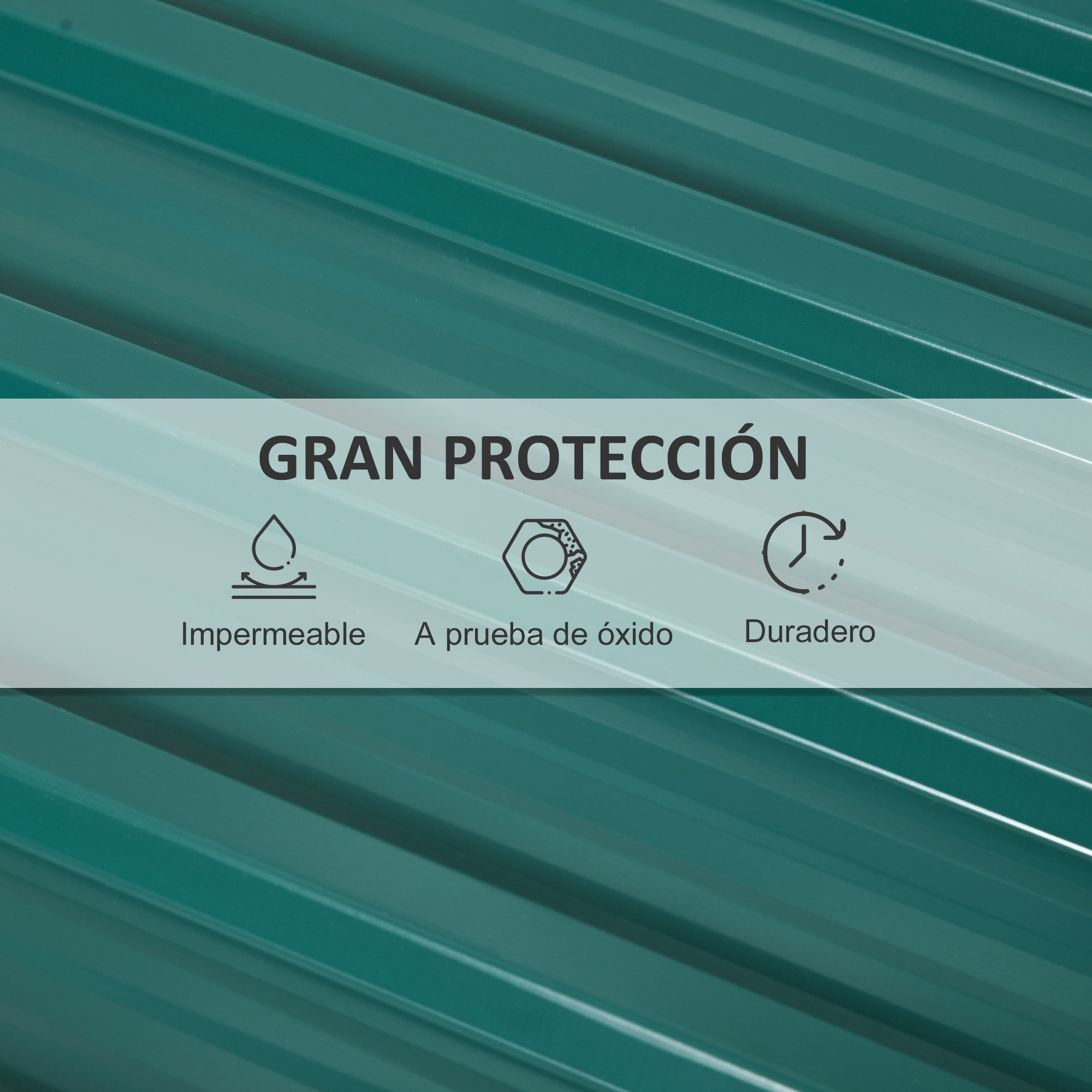 Juego de 12 Paneles para Tejado de Acero Galvanizado Chapas Perfiladas de Techo 7m² para Caseta de Herramientas Cobertizo Exterior 129x45cm Verde