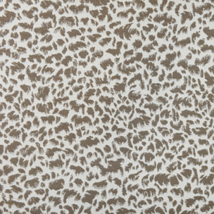 Rideau jacquard abstrait texturé à oeillets - Taupe