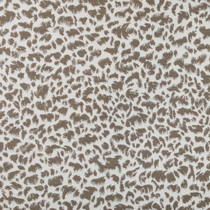 Rideau jacquard abstrait texturé à oeillets - Taupe