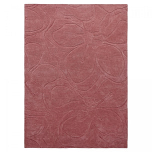 Tapis salon et chambre fait à la main en laine motif faux uni