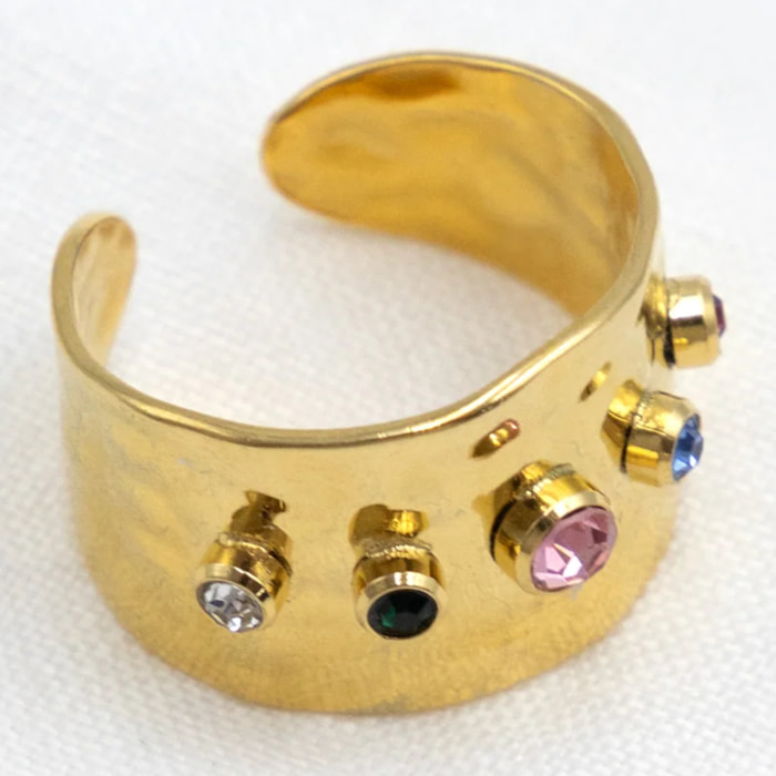 ANILLO COLORFUL WHIM · DORADO