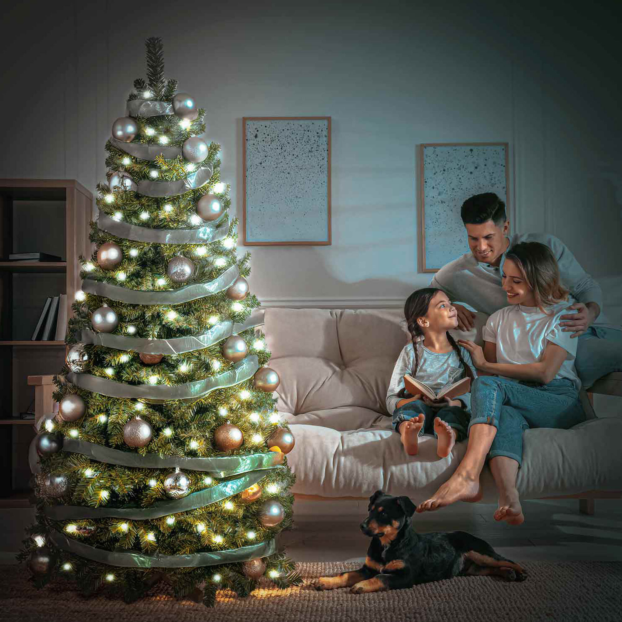 Dasher - Albero di Natale in PVC Ø125 x 240H cm, 1550 rami