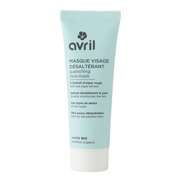 A l'Extrait d'Algue Rouge - Masque visage désaltérant