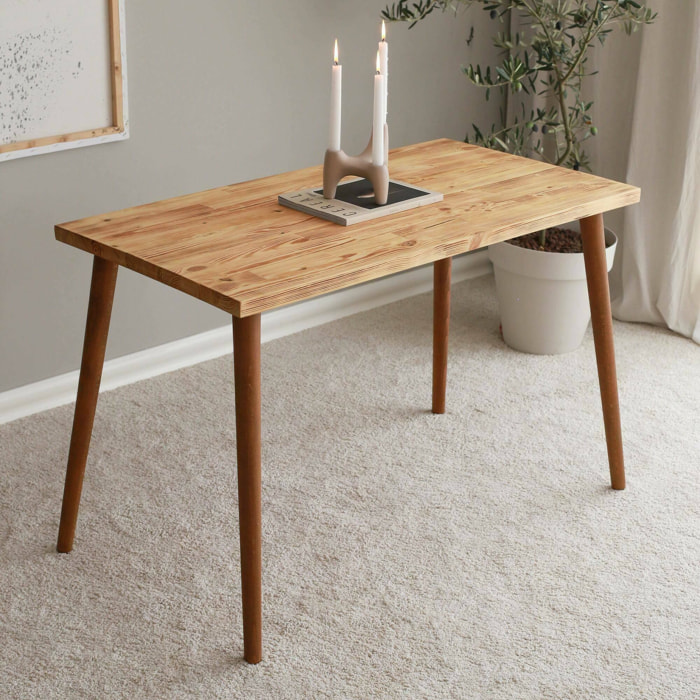 Scrivania Melita, Scrittoio multiuso, Tavolo per ufficio porta PC, Piano di lavoro, 110x60h73 cm, Quercia