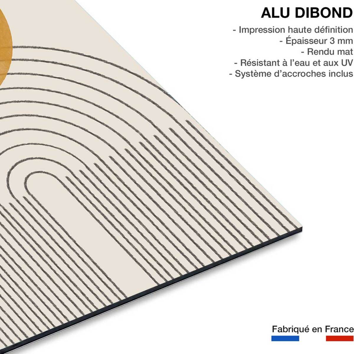 Tableau geometrique composition no 4  Tableau alu Dibond
