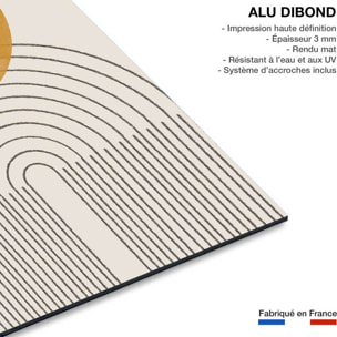 Tableau geometrique composition no 4  Tableau alu Dibond