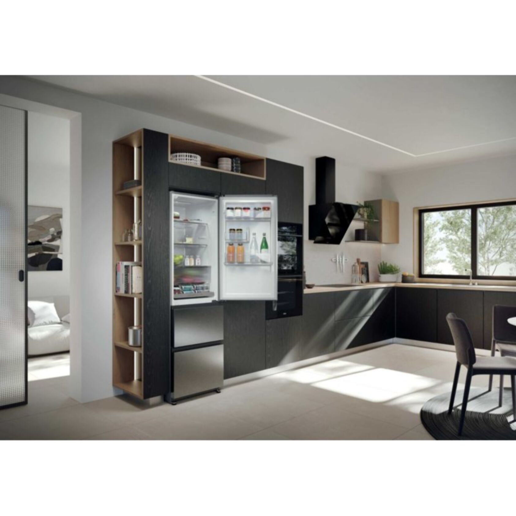 Réfrigérateur combiné HAIER HTR3518ENMX