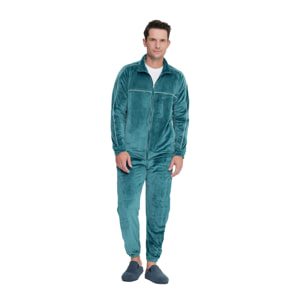 Completo loungewear uomo almy in ciniglia con zip Noidinotte