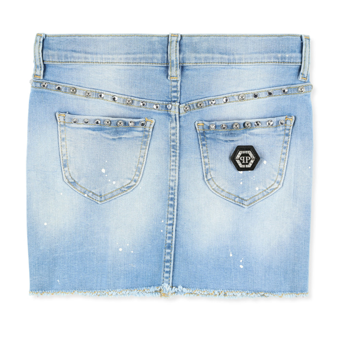 PHILIPP PLEIN Denim Skirt