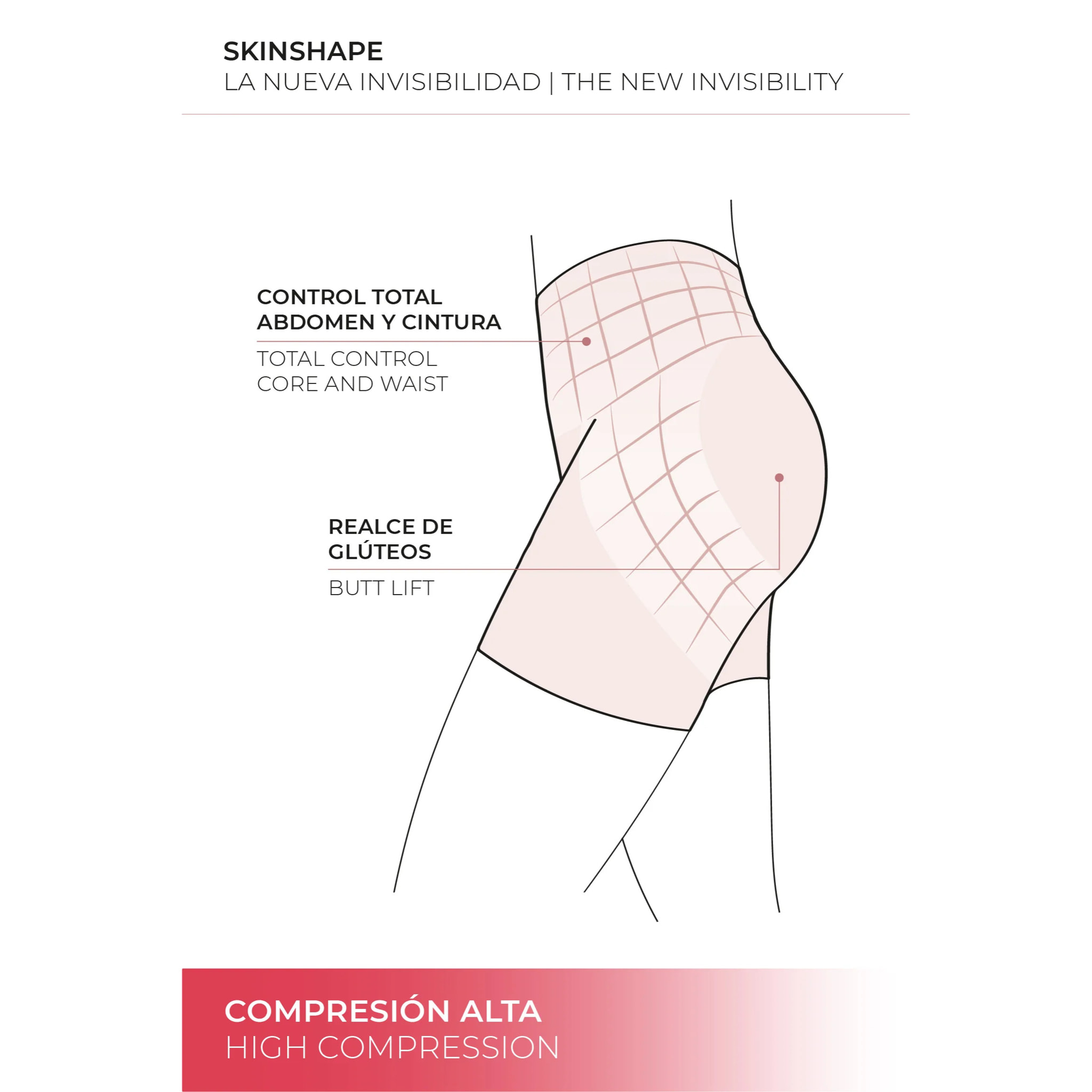 Cintura snellente ad alta compressione