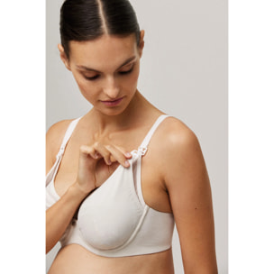 Reggiseno per l'allattamento con ferretto non imbottito color avorio, coppe B, C e D