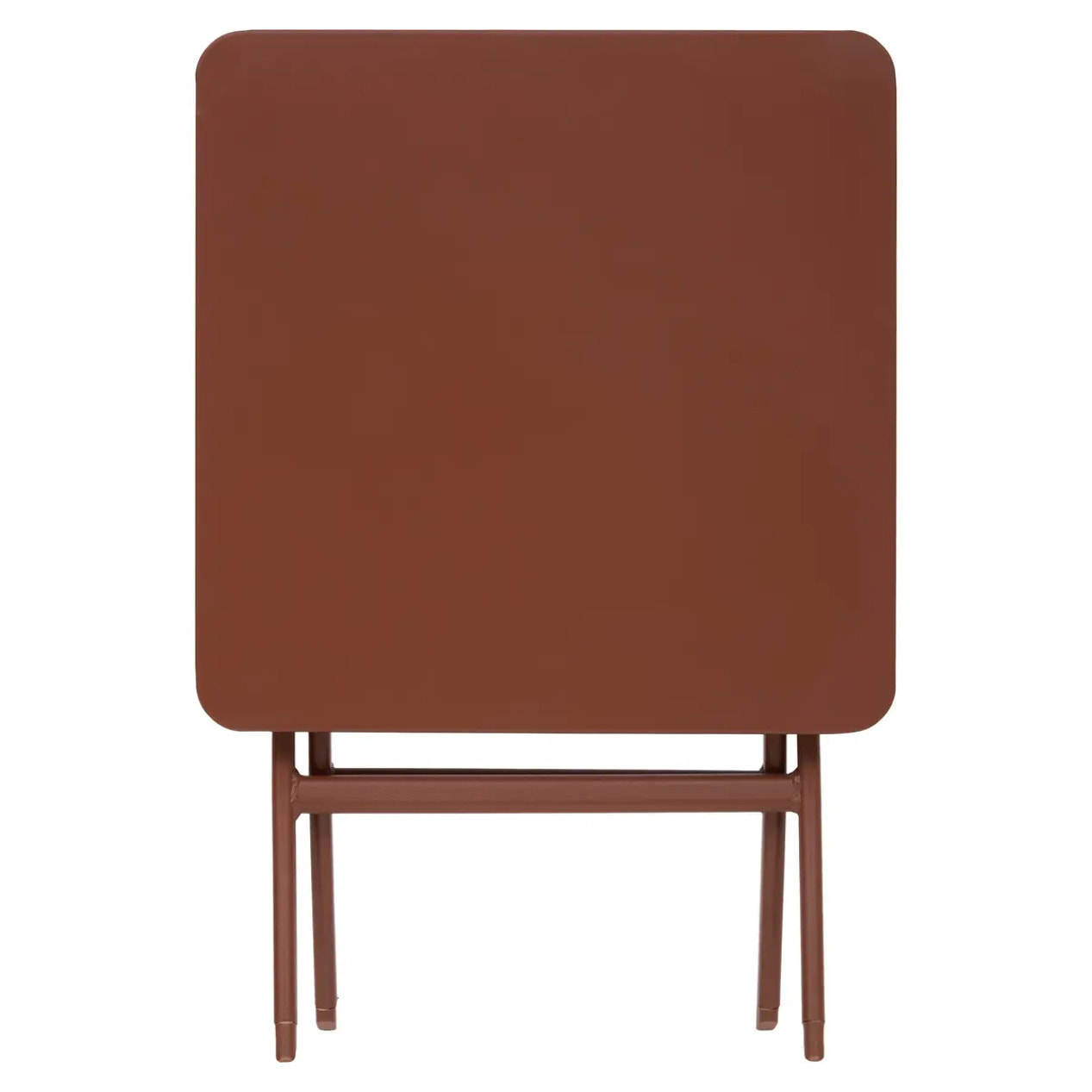 Table d'appoint de jardin Greensboro 40x40cm acajou