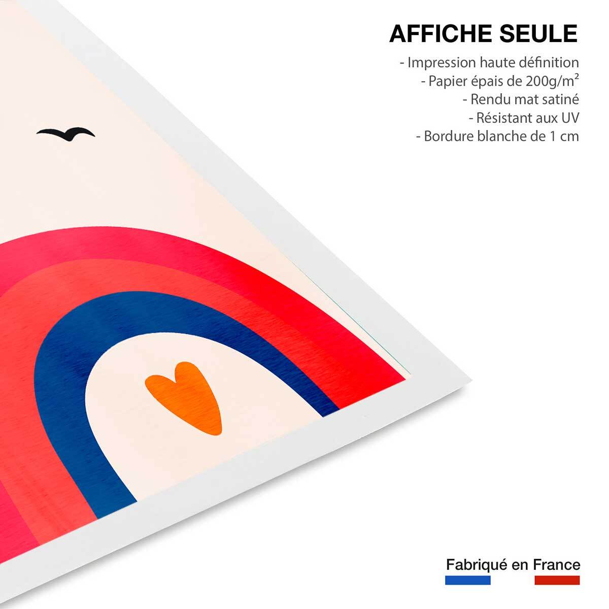 Affiche ""Belle journée!"" Affiche seule