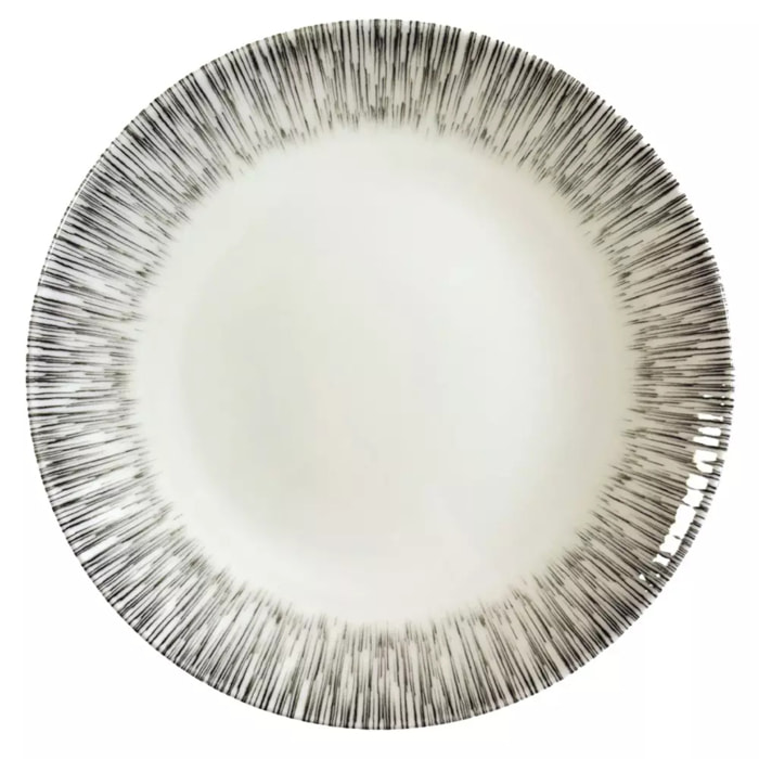 Lot de 6 Assiette à dessert kaki 20cm