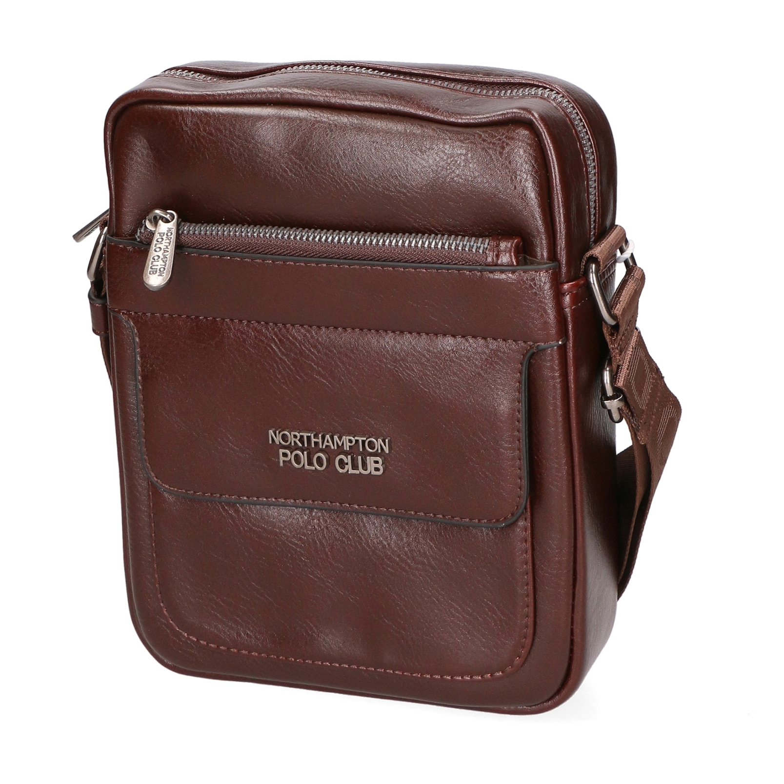 Borsa a tracolla da Uomo in Ecopelle Prodotto Vegano 19x23x6 cm