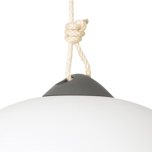 SAIGON OUT R45 Lampada portatile e sospensione grigia/bianco opaco hole cap