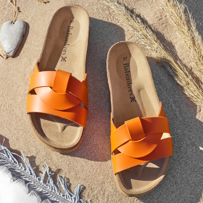 Sandalia BABUNKERS NARANJA