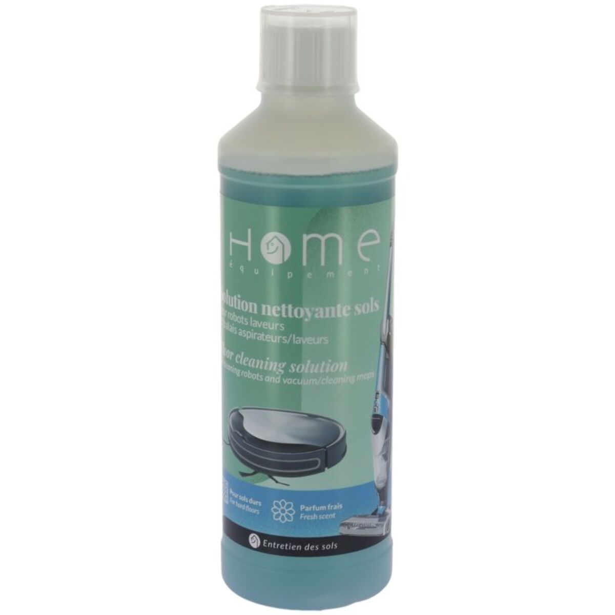 Détergent HOME EQUIPEMENT pour aspirateur robot et balai laveur - 500 mL universel