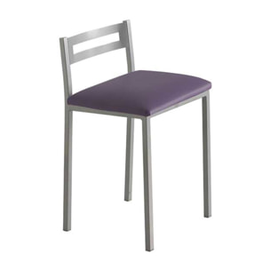 Set de 4 taburetes – Polipiel y metal