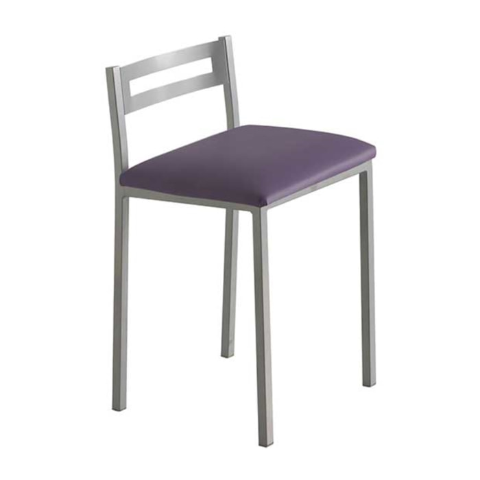 Set de 4 taburetes – Polipiel y metal