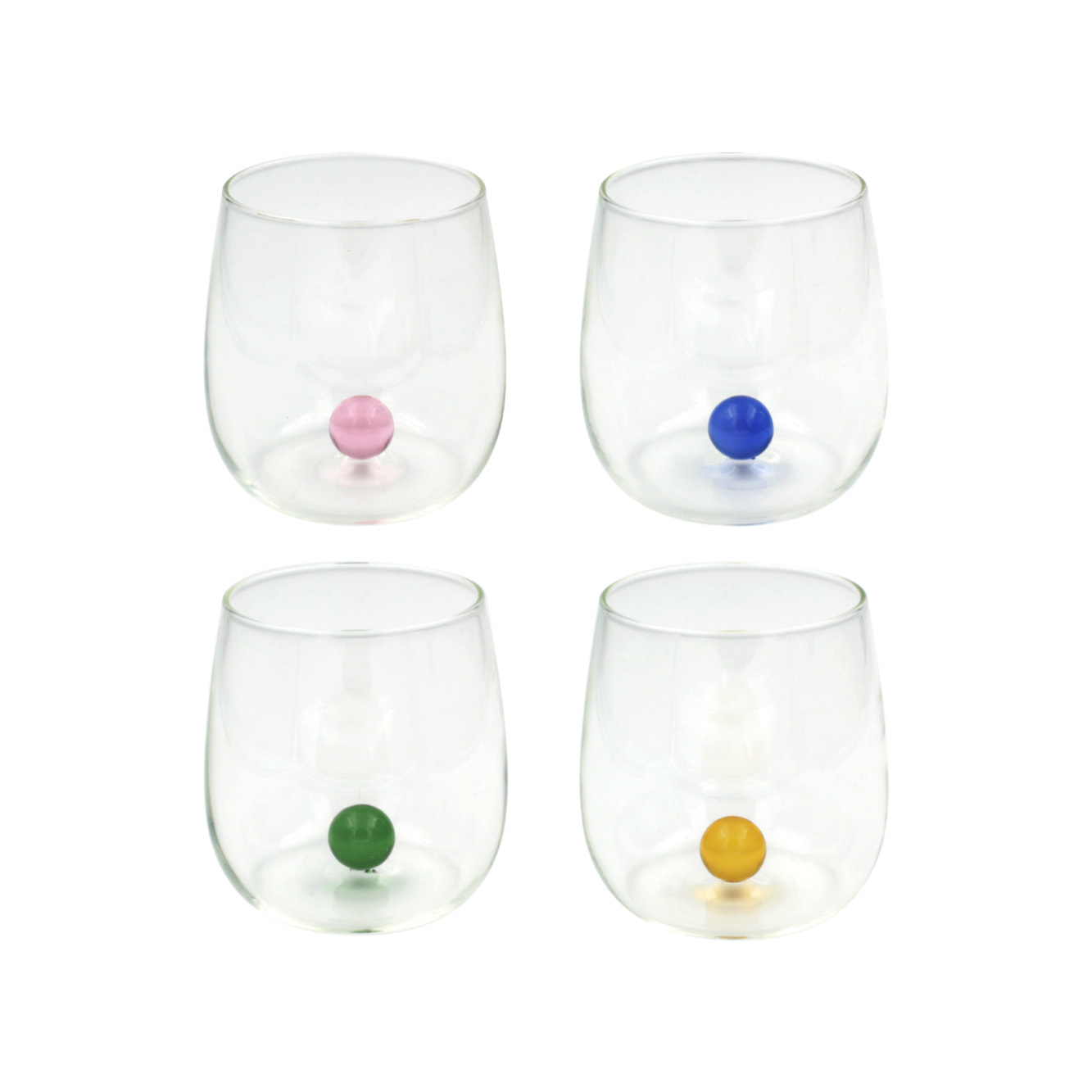Lot de 4 verres, GAIA