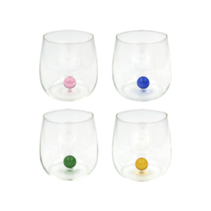 Lot de 4 verres, GAIA