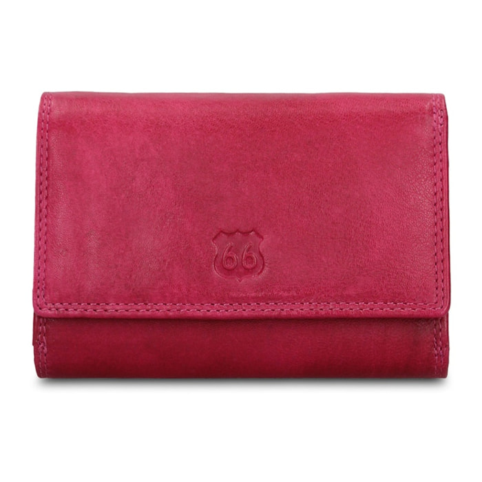 Portafoglio uomo in vera pelle - Modello Novara Lux - Casual - 15.0 x 10.0 x 3.0 cm