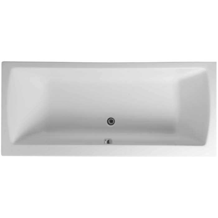 Baignoire rectangulaire VITRA Neon avec pied 170x75cm Blanc