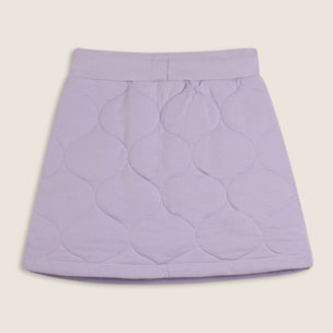 Gonna Bambina a trapezio in cotone texturizzato