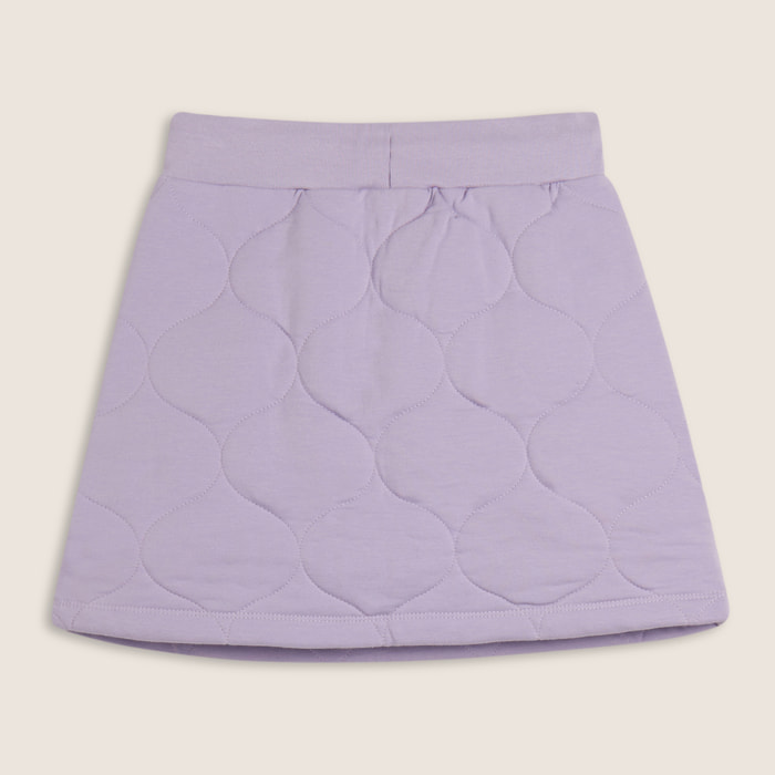 Gonna Bambina a trapezio in cotone texturizzato