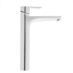 Flow mitigeur lavabo XL 29,2 cm, à levier, sans vidage, chrome (A43014)