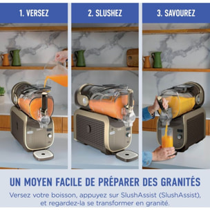 Machine à granita NINJA Slushi Max FS605 Granités, Cocktails Glacés, Milkshakes, 5 Programmes, 4,4 L, Maintien au Froid 12H