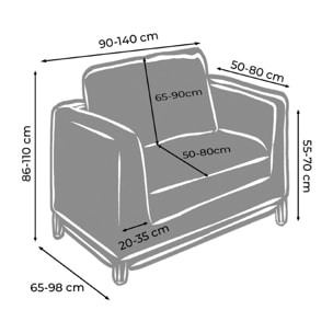 Copripoltrona Elasticizzato In Tinta Unita Per Divani Lineari e Componibili Modello Perfetto Bordeaux